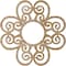 Ekena Millwork Cohen Wood Fretwork Pierced Ceiling Medallion, Red Oak, 26"OD x 8 7/8"ID x 3/8"T CMWP26X26X0375CORO - alternate 3